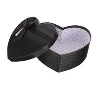 UKCOCO Boîte Présent de Cœur Noire en Carton Moyen pour Emballage de Chocolats Boîte Vide Décorative pour Saint-Valentin et Mariage Coffret d'Emballage Présent Créatif