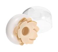 UKCOCO Boîte Rangement Coton Tiges Forme de Fleur de Lotus Décorative Multi Fonction pour Coton Tiges et Cure Dents Compacte et Portable pour Maison et Bureau avec Couvercle Poussière