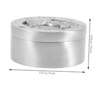 UKCOCO Boîte Souvenir Garçon Fille Acier Inoxydable pour Cheveux Fœtaux Boîte Ronde Portable et Légère avec Motif Cartoon Coffret Naissance Pratique pour Conservation des Premières