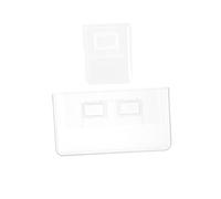 UKCOCO Boîtes De Rangement Murales Transparentes 2pcs Pour Cosmétiques Et Accessoires Petite Et Grosse Taille Sans Perçage Étuis Décoratifs Pour Bijoux Et Maquillage Pour Salle De Bain Et Chambre