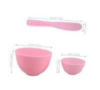 UKCOCO Bol à Mélanger Silicone pour Masque Facial avec Spatule Flexible Haute Température Kit DIY Soin Visage Usage Maison et Salon de