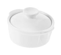 UKCOCO Bol à Soupe Céramique avec Couvercle et Bol Traditionnel Stable Antidérapant pour Dessert et Cuisson Œufs Ramequin Polyvalent pour Maison Restaurant et Salon de Beauté