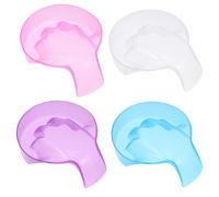 UKCOCO Bol de Manucure Bol à Main Pratique et Résistant Couleur Aléatoire 4 Pièces en Pp pour Dissolution de Vernis à Ongles pour Salon Professionnel et Manucure Diy