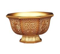UKCOCO Bol Laiton Décoratif pour Bureau et Maison Trésor Feng Shui Vintage Ornement de Richesse Métal Décoration Élégante pour Table et Espace de Travail