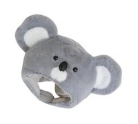 UKCOCO Bonnet bandeau Koala chapeau Headgear Koala pour les fêtes animales bandeau oreilles de koala Headgear Koala pour les accessoires photo cornes de bélier peluche courte Gris