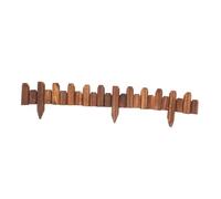 UKCOCO Bordure de Jardin Bois Antidérapante Clôture Décorative Extérieure pour Pelouse Potager et Cour Barrière Multifonctionnelle pour Aménagement Paysager