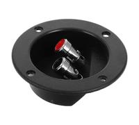 UKCOCO Bornier de Panneau Rond pour Haut-Parleur, Connecteur de Câble D’Enceinte, Accessoire Audio Professionnel, Double Connexion Rapide, Compatible Installation Audio Voiture, Terminal