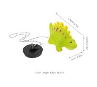 UKCOCO Bouchon de Garçon Fille Caoutchouc Motif Dinosaure Bouchon pour et Évier Accessoire Bain Garçon Fille Ergonomique et Facile à Utiliser