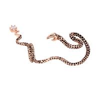 UKCOCO Boucle Oreille Vintage Forme de Serpent Clip Oreille Exagéré Créatifs et Rose Doré Droite
