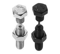 UKCOCO Boucles D’oreilles à Vis Acier Titane, Fermoirs Sécurisés, Lot 2 Pièces pour Femmes et Hommes, Bijoux Piercing Halloween, Style Gothique Punk, Usage Quotidien