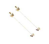 UKCOCO Boucles D’oreilles Porte-écouteurs sans Fil Élégantes, Accessoires Anti-perte Légers en Alliage, pour Femmes Actives, Usage Quotidien et Sport, Double