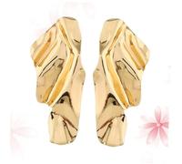 UKCOCO Boucles D'oreilles Abstraites En Métal En or Pour Femmes Bijoux Élégants Pour Occasions Spéciales Design Unique Et Distinctif