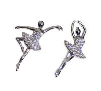 UKCOCO Boucles D'oreilles Ballerine 925 Argenté Pour Femmes Légères Danse Soirée Élégantes Petites