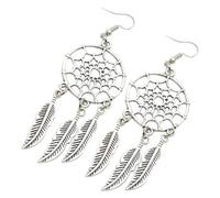 UKCOCO Boucles Oreilles Attrape-rêves Boho Pendantes Alliage pour Femmes Style Cowgirl Cadeau Original pour Anniversaire et Fêtes