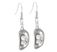 UKCOCO Boucles Oreilles Cowgirl Western Mini Chapeau Pendantes Bijoux Country pour Femmes Accessoires Cosplay et Fête