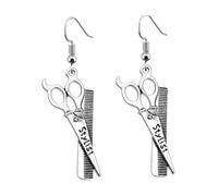 UKCOCO Boucles Oreilles Créatives Coiffeur pour Femmes Légères et Confortables Cadeau Tendance pour Femmes et Mariées Style Original