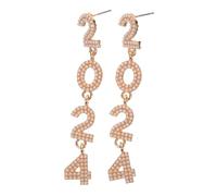 UKCOCO Boucles Oreilles Forme de Chiffres Style Élégant et Parfaites pour Femmes Une Paire Ornements pour Look Unique Lors de et Événements Spéciaux