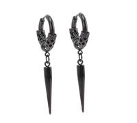 UKCOCO Boucles Oreilles Homme Punk Spike Vintage Métal Style Hip Hop Chic Pendantes 2pcs 12# Boucle Oreille Noir