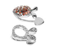 UKCOCO Boucles Oreilles Lapin Asymétriques avec Carotte Brillantes Légères et Résistantes Clous pour Femmes Cadeau Élégant