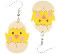 UKCOCO Boucles Oreilles Pâques Poussin Acrylique Pendantes pour Femmes Design Poussin Naissant Léger et Confortable Bijoux Festifs pour Filles