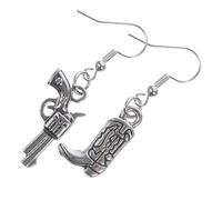 UKCOCO Boucles Oreilles Pendantes Cowgirl Occidentales pour Femmes Accessoires Western pour Fêtes Costume Steampunk et Usage
