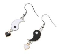 UKCOCO Boucles Oreilles Tai Chi et Blanches pour Femmes et Adolescentes Style et Confortable Accessoires Élégants pour Toutes Occasions