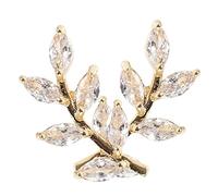 UKCOCO Boucles Oreilles Zircon Forme pour Femmes Bijoux de Mode Simples et Élégants et Faciles à Porter pour Toutes Occasions