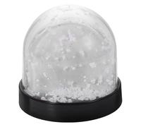 UKCOCO Boule à Neige pour Photo DIY avec Base Noire Cadre Photo Sublimation Décoration Hiver Cadeau Anniversaire et Fêtes Globe Neige Personnalisable