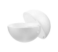 UKCOCO Boule Polystyrène Creuse Blanche pour Loisirs Créatifs et Décoration | Peut être Peinte, Surface Lisse, Épinglée et Collée, pour Fête Anniversaire ou Fiançailles