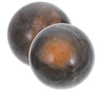 UKCOCO Boules Baoding En Jade Naturel 5 Cm Lot De 2 Boules De Massage Mains Et Doigts Renforcement Musculaire Relaxation Bureau Maison Pour Exercices Fitness Et Contemplation