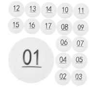 UKCOCO Boules de Loterie Numérotées 01-50, Boule Loto en Plastique Blanc, Réutilisables et Résistantes, pour Tirages, Fêtes et Jeux