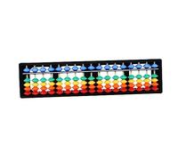 UKCOCO Boulier Arithmétique Coloré 17 Sections pour Garçon et Filles Jouet Éducatif en Plastique Outil de Calcul Sûr pour Apprentissage des Mathématiques pour École et Maison 5 Billes
