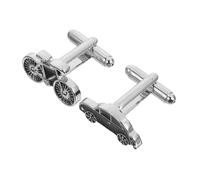 UKCOCO Bout de manchette créatif bijoux de manchette boutons de combinaison coiffures clous pour hommes Noir