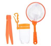 UKCOCO Bouteille D'observation en Filet Anti-Insectes Gardien De Créature Filet De Vide Anti-Insectes Capteur D'insectes Kit D'attrape-Insectes pour Les Enfants Bugs Orange Abdos