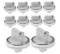 UKCOCO Bouton de Commande Chauffe-eau à Gaz Blanc Réglable Plastique Résistant Hautes Températures Remplacement 10 Pièces pour Usage Domestique Hiver-été