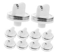 UKCOCO Bouton de Commande pour Chauffe-eau à Gaz Blanc en Plastique, Lot de 10 Pièces, Remplacement Précis pour Réglage Température Débit, Accessoires pour Chauffage à Gaz