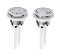 UKCOCO Bouton Des Toilettes Double Poussoir Abs Lisse, Accessoire De Salle De Bain Compatible Réservoir 38-45mm, Chasse D'eau Wc 2 Pièces Pour Remplacement