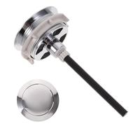 UKCOCO Bouton Poussoir pour Réservoir de Toilette Bouton de Chasse Eau Simple Forme Ronde Compatible avec Toilettes Anciennes Installation Facile Eau Électroplacé Couleur Aléatoire