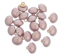 UKCOCO Boutons Champignon Bombés 10 MM Violet 20 Pcs avec Tige Métallique pour Couture Boutons Vintage Demi-Dôme pour Loisirs Créatifs Décoration de Robes de Mariée Blazers et Bijoux