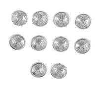 UKCOCO Boutons de Manchette Métal Rétro 18 Mm Lot de 10 Pièces Style Business Costume Hommes Accessoires Vêtements Manteaux Peau de Mouton Sable Gris