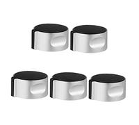 UKCOCO Boutons Marche/arrêt Cuisinière à Gaz Métal Rond Noir 5 Pcs Compatible Poêle Allumage Usage Domestique Et Professionnel Accessoires La Cuisine Solide