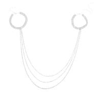 UKCOCO Bracelet manchette multicouche en strass et cristal pour femme, bijou de plage, idéal pour un mariage ou une mariée