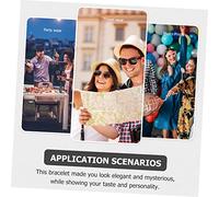 UKCOCO Bracelet Pour Homme Simple Avion En Alliage, Cordon Polyester Rose Double Trou, Bijou Masculin, Accessoire Décontracté Et Moderne, Taille Unique