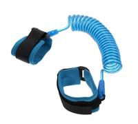 UKCOCO Bracelet Sécurité Anti-perte Garçon et Filles 2m Bleu, Maillon de Poignet Flexible, Harnais Anti-serrure en Nylon, Lien Sécurisé pour Sorties, Adapté Tout-petit, Protection Promenade
