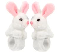 UKCOCO Bracelets à Claquer Lapin En Peluche Garçon Et Filles Taille Unique Flexible Présent Fête Anniversaire 2 Pièces Accessoires Déguisement Jouet Animal Kangourou