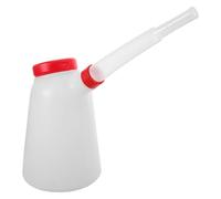 UKCOCO Broc Verseur Gradué Huile Moteur Plastique Rouge avec Long Bec Précis pour Distribution Huile Moteur et Ravitaillement Voiture Bateau Facile à Utiliser Réutilisable