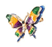 UKCOCO Broche Alliage et Perles Vert Bleu Épingle Chic pour Châle Robe Boléro et Chapeau Femme Accessoire et Sécuritaire pour Décoration Vestimentaire