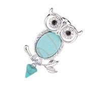 UKCOCO Broche Décorative en Alliage Vintage Épingle de Poitrine Forme Chouette Design Clip-on, Accessoire Élégant pour Vêtements Femme pour Fêtes et Costumes
