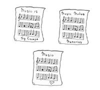 UKCOCO Broche En Émail Dessin Animé Partition Musicale, Lot De 3 Broches En Alliage Coloré, Accessoires Chic Pour Veste Et Paquet, Présent Unisexe Pour Fête Et Quotidien