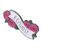 UKCOCO Broche Fleur de Rose Féministe en Alliage, Épingle à Ornement Décorative pour Femmes, Accessoire Mode Créatif et Élégant, Présent Bijoux Féminins